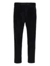 Pt Torino Rebel Corduroy Tapered Trousers In Black