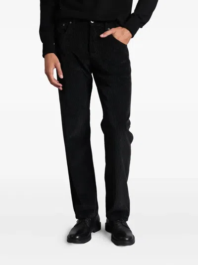 Pt Torino Corduroy Trousers In Black