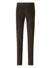 Pt Torino Stretch Cotton Reggae Style Trousers In Brown