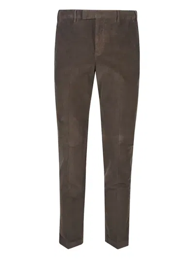 Pt Torino Corduroy Trousers In Brown