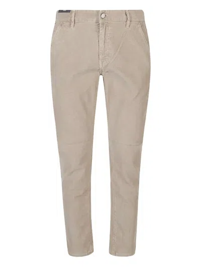 Pt Torino Indie Stretch Cotton Jeans In Neutral