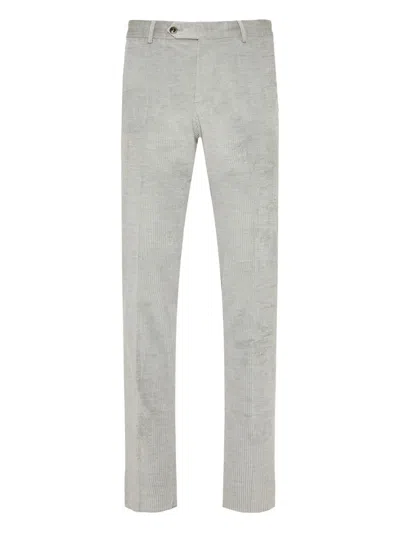 Pt Torino Corduroy Trousers In Gray