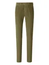 Pt Torino Rebel Trousers In Stretch Twill In Green