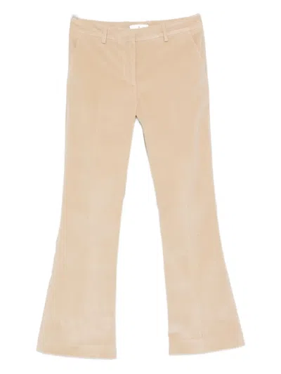 Pt Torino Corduroy Trousers In Neutral