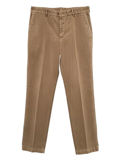 Pt Torino Corduroy Trousers In Brown