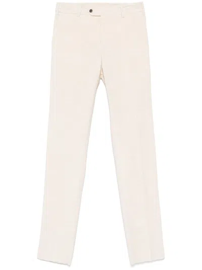 Pt Torino Corduroy Trousers In Neutrals