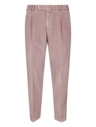 Pt Torino Corduroy Trousers In Pink