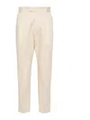 Pt Torino Cotton Trousers In Cream