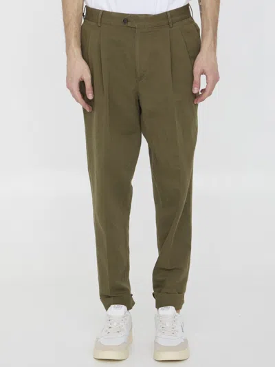 Pt Torino Straight-leg Chino Pants In Green