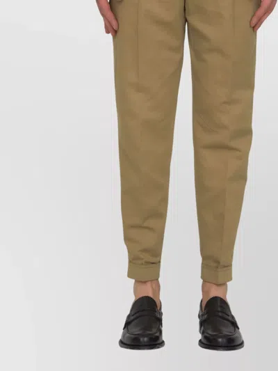 PT TORINO COTTON AND LINEN TROUSERS