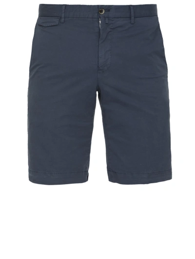 Pt Torino Cotton Bermuda Shorts In Blue