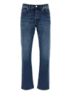 Pt Torino Waist Belt Loop Stretch Denim Jeans In Blue