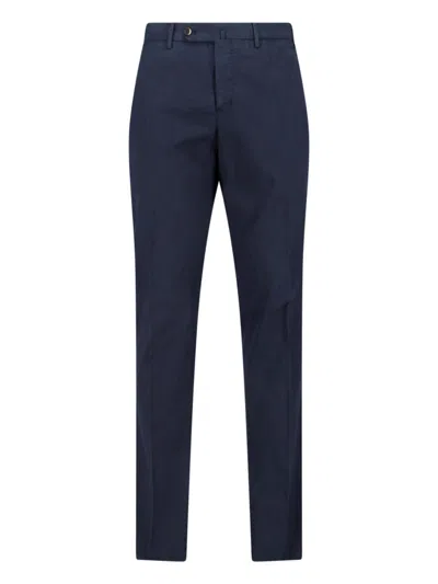 Pt Torino Cotton Blend Pants In Blue