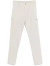 Pt Torino Cotton Cargo Pants In Neutrals