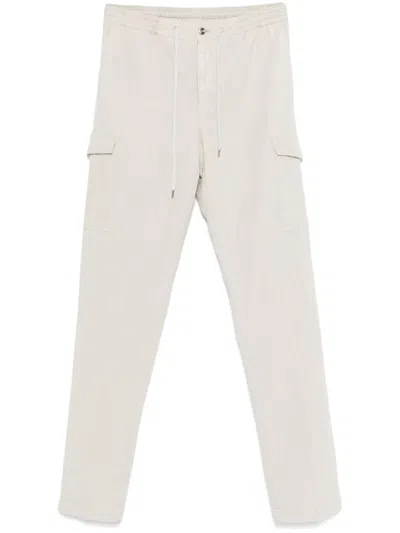 Pt Torino Cotton Cargo Pants In Neutrals
