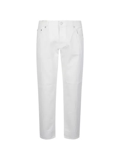 Pt Torino Belt Loop Jeans In White