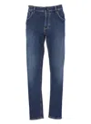 Pt Torino Blue Cotton Jeans In Blue