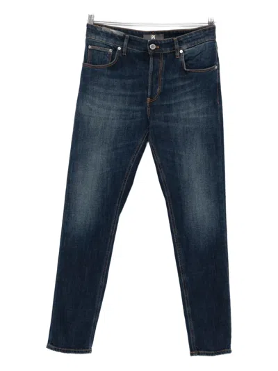 Pt Torino Cotton Jeans In Blue