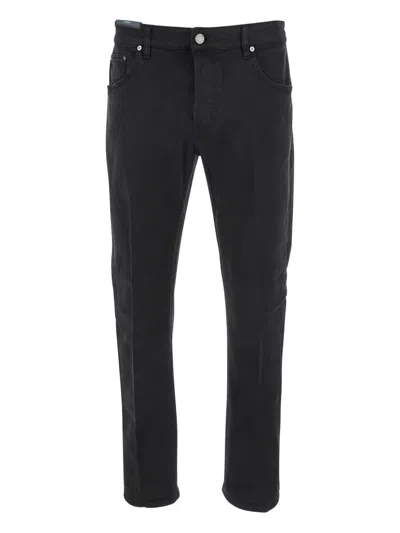 Pt Torino Cotton Jeans In Black