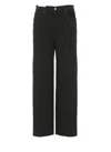 Pt Torino Straight Leg Denim Trousers With Five Pockets In Black