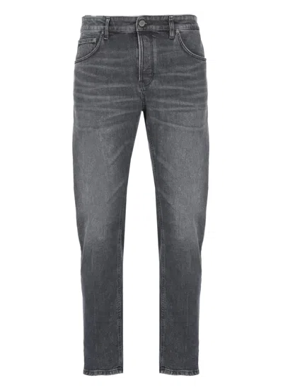 Pt Torino Cotton Jeans In Gray