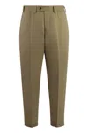 Pt Torino Man Pants Military Green Size 34 Cotton In Sand