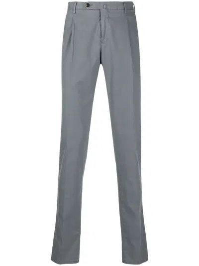 Pt Torino Cotton-lyocell Blend Chino Pants In Grau