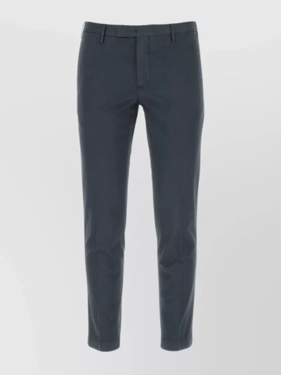Pt Torino Cotton Pant With Stretch And Multiple Pockets In Blue