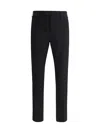 Pt Torino Tailored Trousers With Blend Fabric And Refined Fit In Nero