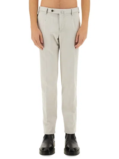 Pt Torino Cotton Pants In White