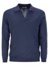 Pt Torino Cotton Polo Shirt In Avio