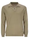 Pt Torino Cotton Polo Shirt In Beige
