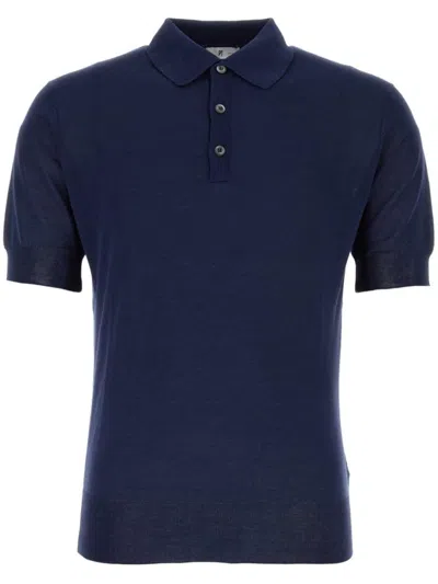 Pt Torino Cotton Polo Shirt In Blue