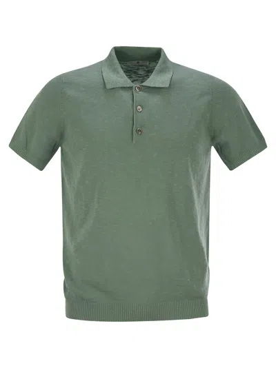 PT TORINO COTTON POLO SHIRT WITH SHORT SLEEVES