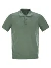 Pt Torino Cotton Polo Shirt With Short Sleeves In Green