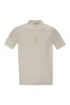 Pt Torino Cotton Polo Shirt With Short Sleeves In White