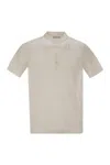 Pt Torino Cotton Polo Shirt With Short Sleeves In White