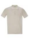 Pt Torino Cotton Polo Shirt With Short Sleeves In White