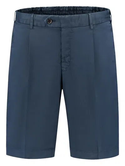 Pt Torino Cotton Shorts In Blue