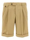 Pt Torino Cotton Bermuda Shorts Bermuda And Short In Beige
