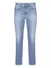 Pt Torino Cotton Slim Jeans In Blue