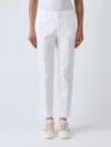 Pt Torino Cotton Slim Trousers In White