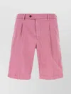 Pt Torino Fuchsia Stretch Corduroy Bermuda Shorts