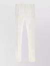 Pt Torino Cotton Stretch Pant With Back Pockets In White