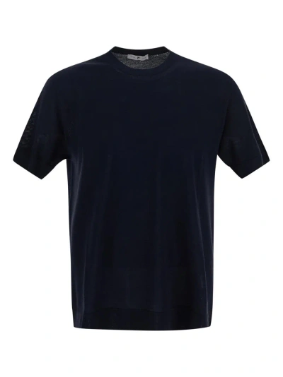 Pt Torino Cotton T-shirt In Blue