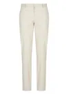 Pt Torino Beige Cotton Tailored Trousers
