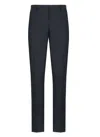 Pt Torino Grey Cotton Trousers In Black