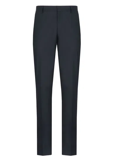 Pt Torino Cotton Tailored Trousers In Black