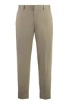 Pt Torino Cotton Trousers In Neutral