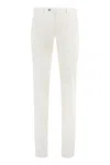 Pt Torino Silkochino Pant With Back Slit And Belt Loops In Beige